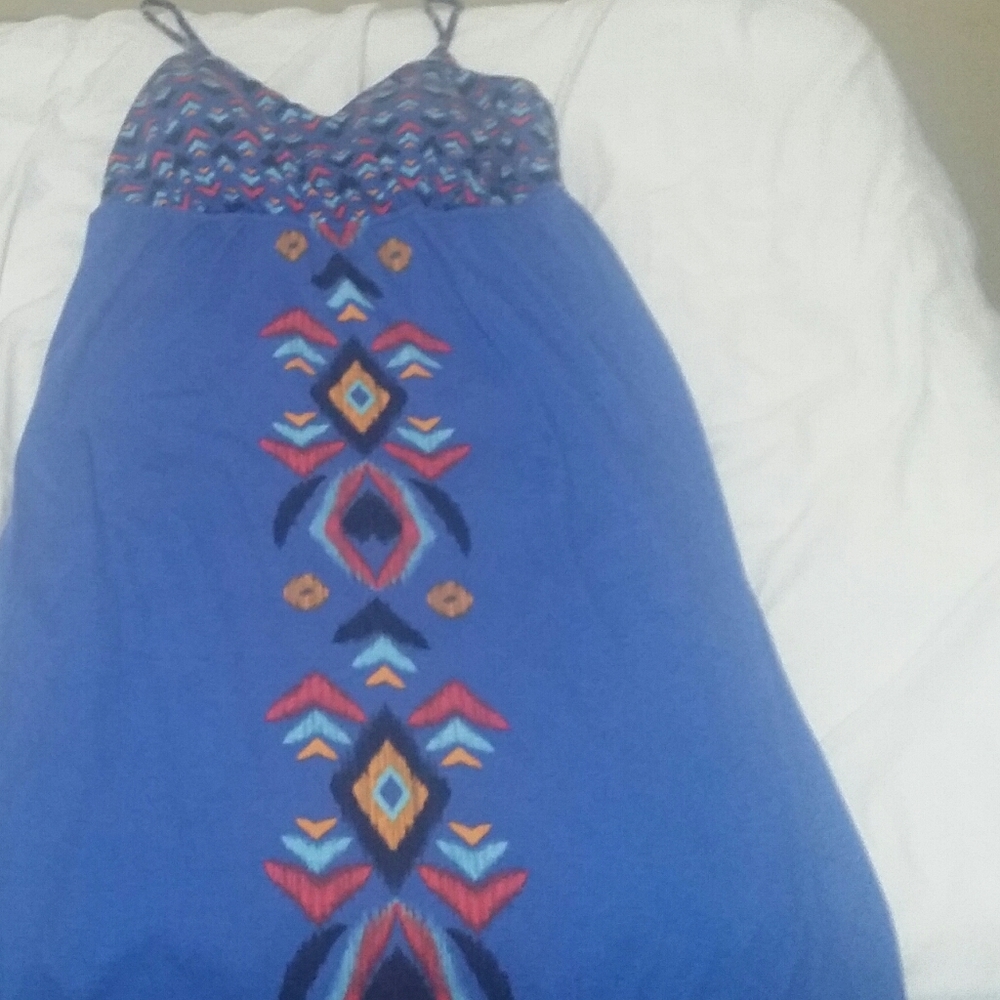 Blue maxi dress